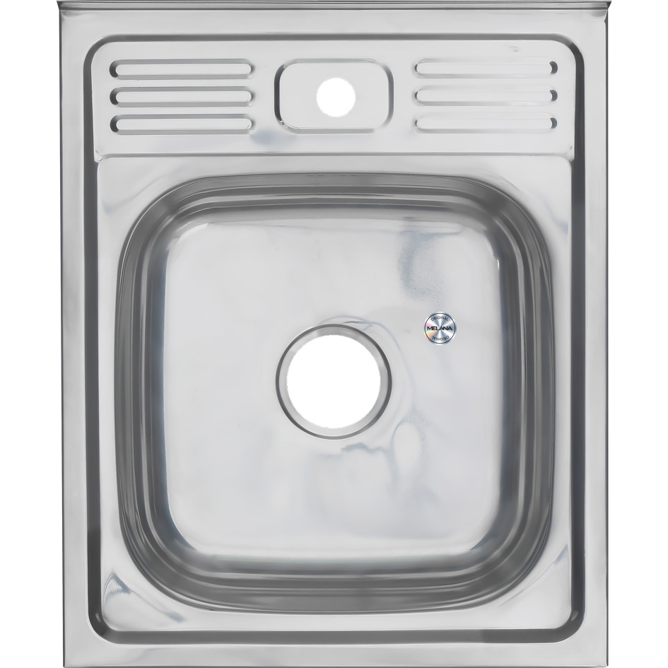 Мойка 5060 MELANA 0,6/160 накладная прямоугольная с сифоном (013t*15) 013 t (*15) - Вид №1