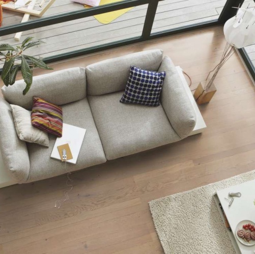 Паркетная доска Meister PС 400 Style Античный серый 8266 Дуб Рустик с брашью (Текстурированная) 2400х255 мм 2300200055 - Вид №3