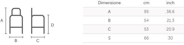 Midj Высокий табурет со спинкой Slim sun-id-1403268 - Вид №2