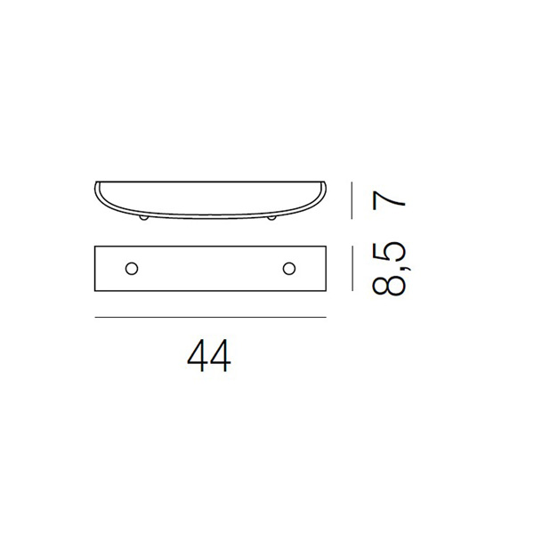 Светильник настенный белый Vistosi AP Righetta 85 BC BC VISTOSI  00-3882771 Белый  - Вид №2