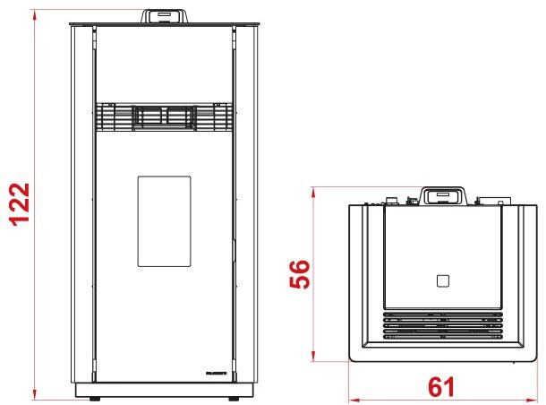PALAZZETTI Пеллетная печь класса а + из керамики Wilma sun-id-1422060 - Вид №4