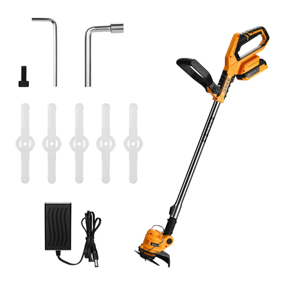 Триммер аккумуляторный Deko DKTR21 20 В 1x1.5 Ач АКБ и ЗУ входит в комплект STLM-2128559 - Вид №2