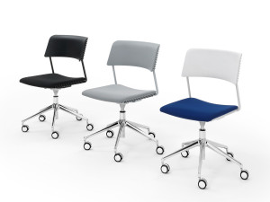 Вращающееся офисное кресло из полипропилена