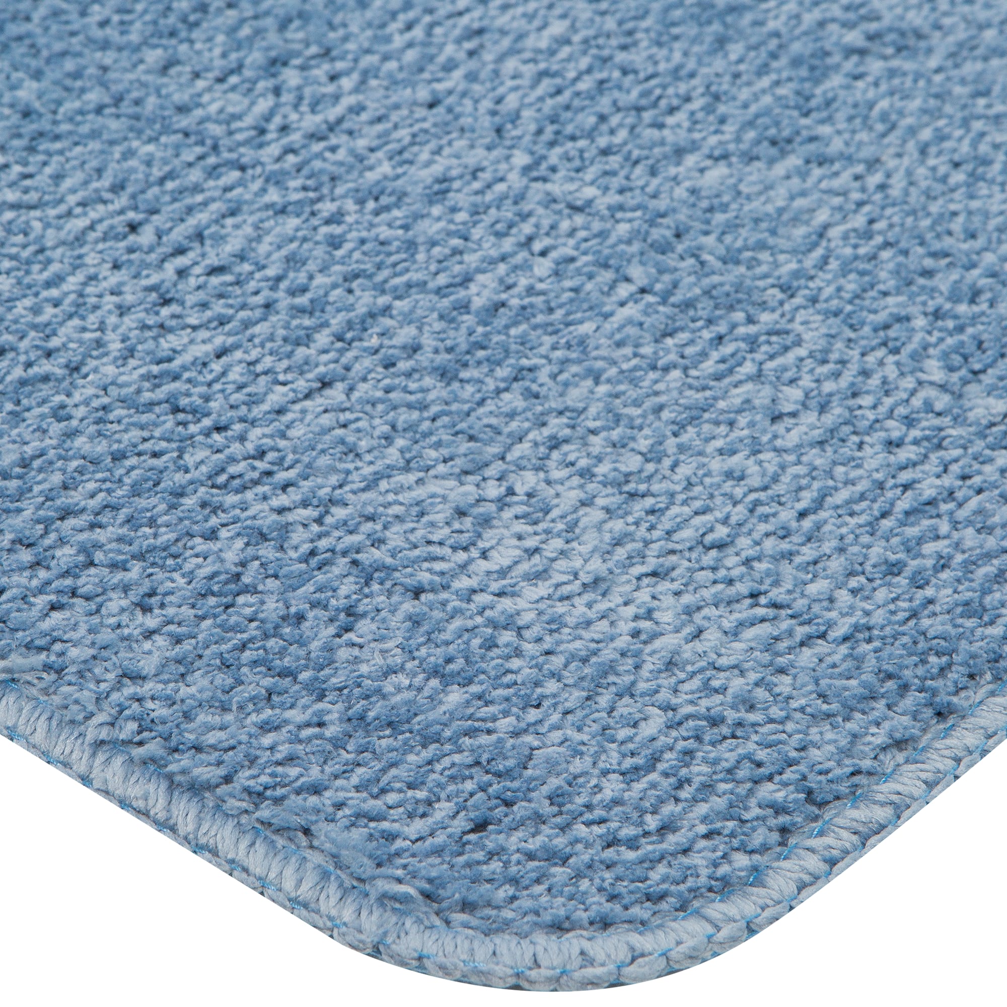 82490625 Коврик для ванной комнаты 45x70 см цвет светло-синий Presto Santreyd  - Вид №1