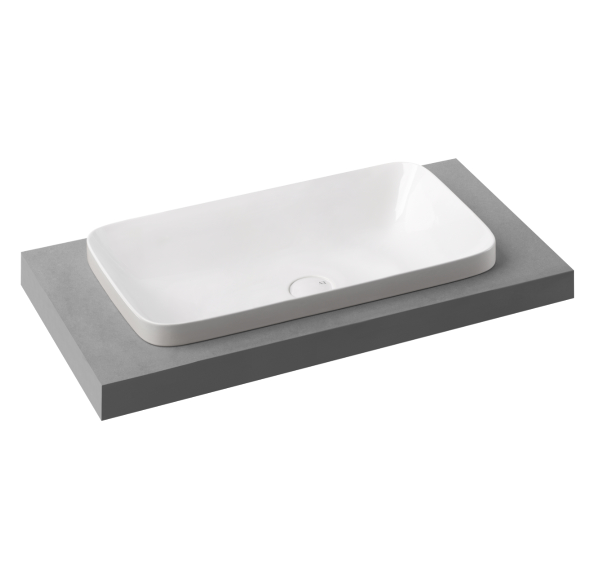 L665T0R0V5.100 Консольная раковина прямоугольная A. e T. Italia IN-OUT Белый глянцевый AeT ITALIA