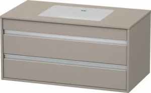 KT685501414 Тумбочка подвесная для встраиваемого снизу умывальника f-bonded Ketho #KT6855 1000 x 550 мм Терра, декор