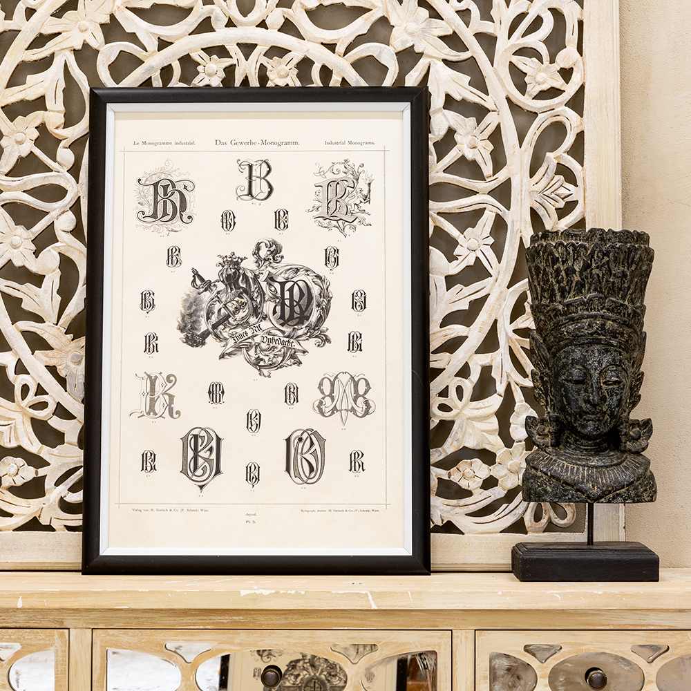 21080902 Арт-постер «Монограмма 5» Object Desire Азбука мечты  - Вид №2