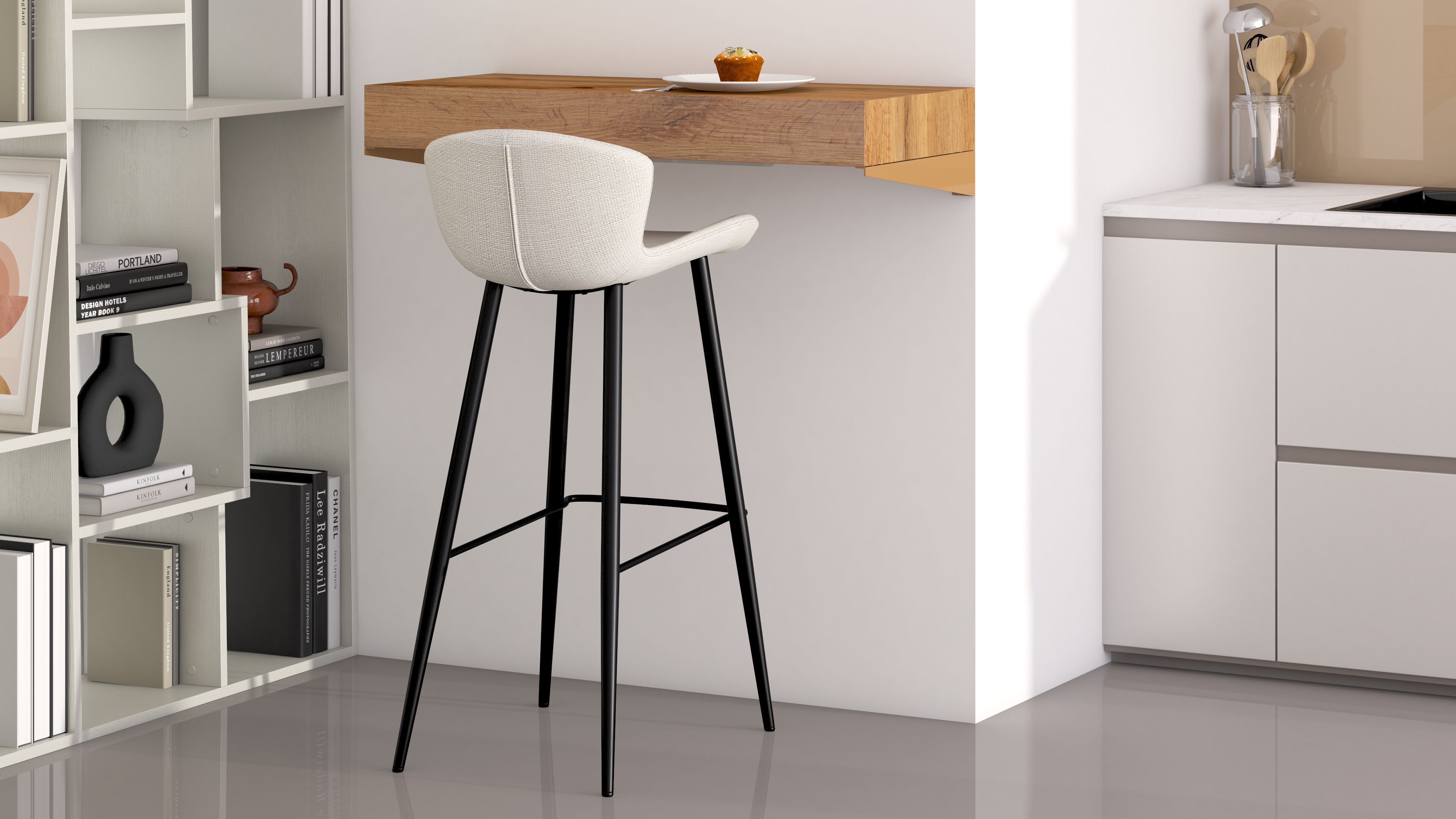 Высокий настенный стол в меламине с беспроводным зарядным устройством Mobili Fiver Evolution ARCH-00043867 - Вид №14