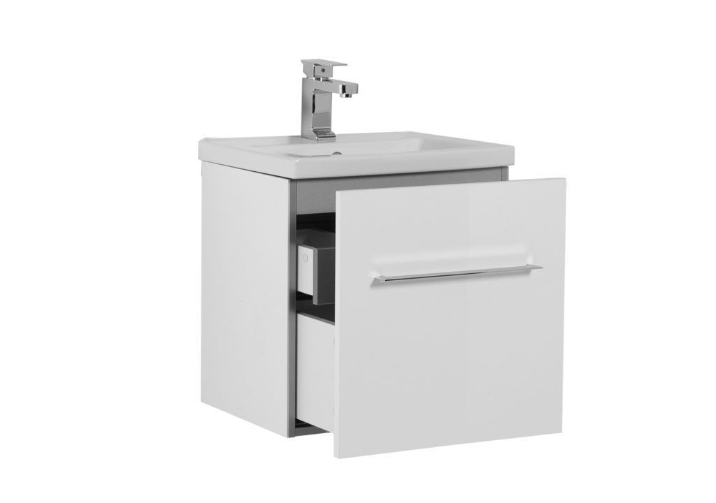 Тумба с раковиной Aquanet Порто 50 белый 0019572900183658 - Вид №1
