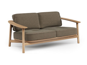 Тканевый садовый диван с тиковым корпусом