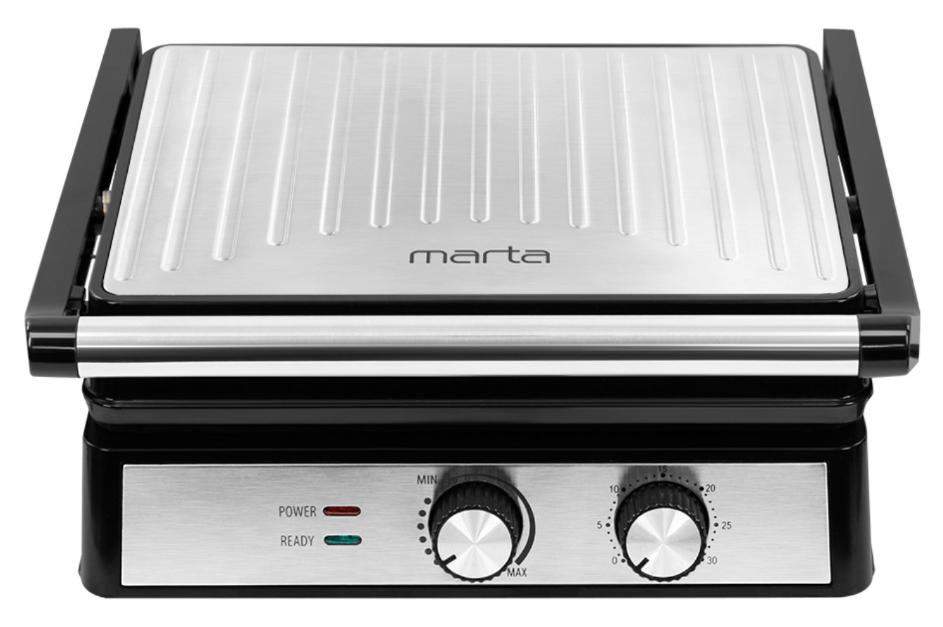 9162121 Гриль Marta MT-SM1764B серебристый STDN-0106068 - Вид №1