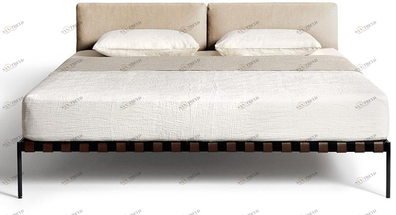 DE PADOVA Двуспальная кровать с мягким изголовьем Étiquette sun-id-1478519