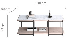 Momocca Низкий прямоугольный журнальный столик Julia Jm07 - Вид №9