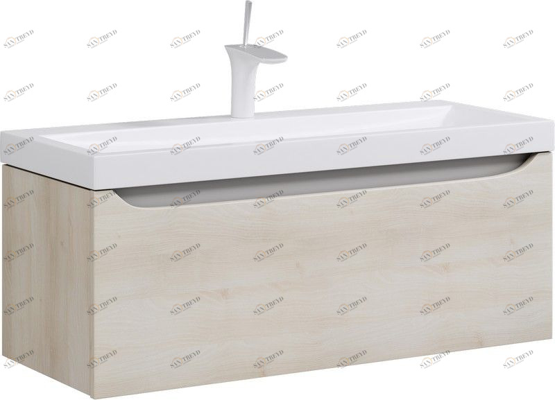 Верона Тумба под умывальник подвесная, цвет Акация  Ver.01.10/A AQWELLA Verona INF1004D