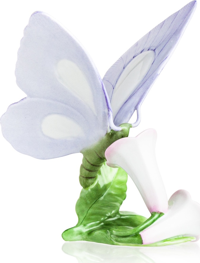 10612262 Herend Декоративный элемент 17,5см "Цветы с бабочкой" Фарфор 