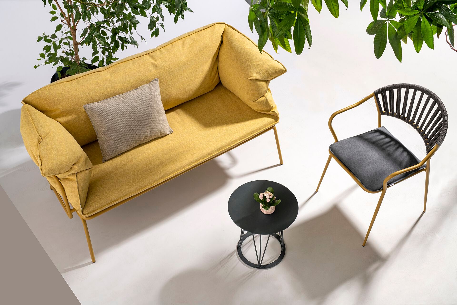 Металлический садовый стул с подлокотниками Garda Furniture LAGO ARCH-00138301 - Вид №3