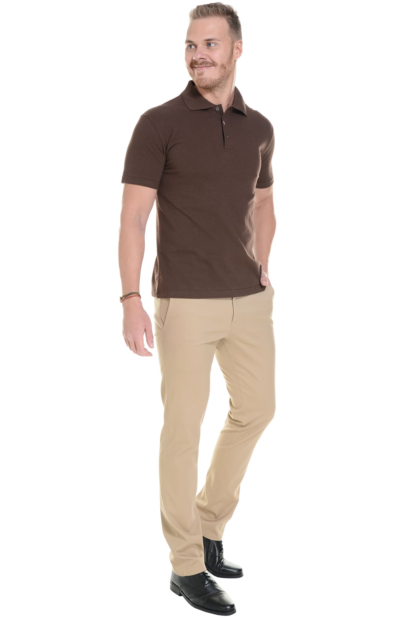 68267 Брюки  мужские beige (бежевые) El-Risto  Одежда для официантов  размер 56/170-176  - Вид №8