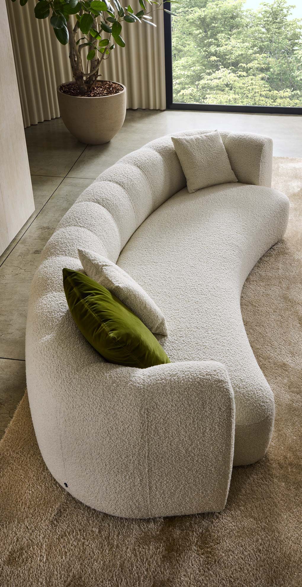 Секционный диван из изогнутой ткани Marelli Milo ARCH-00053762 - Вид №6