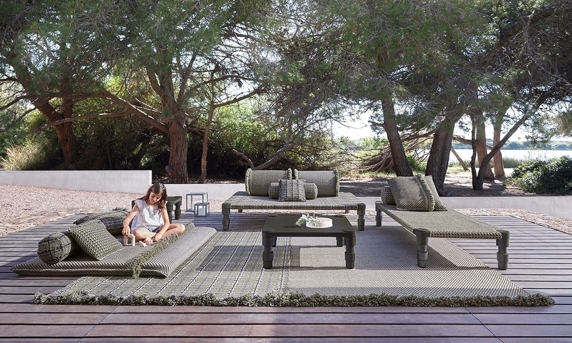 070712 Подушка-ролл GL Checks green маленькая GAN Garden Layers - Вид №4