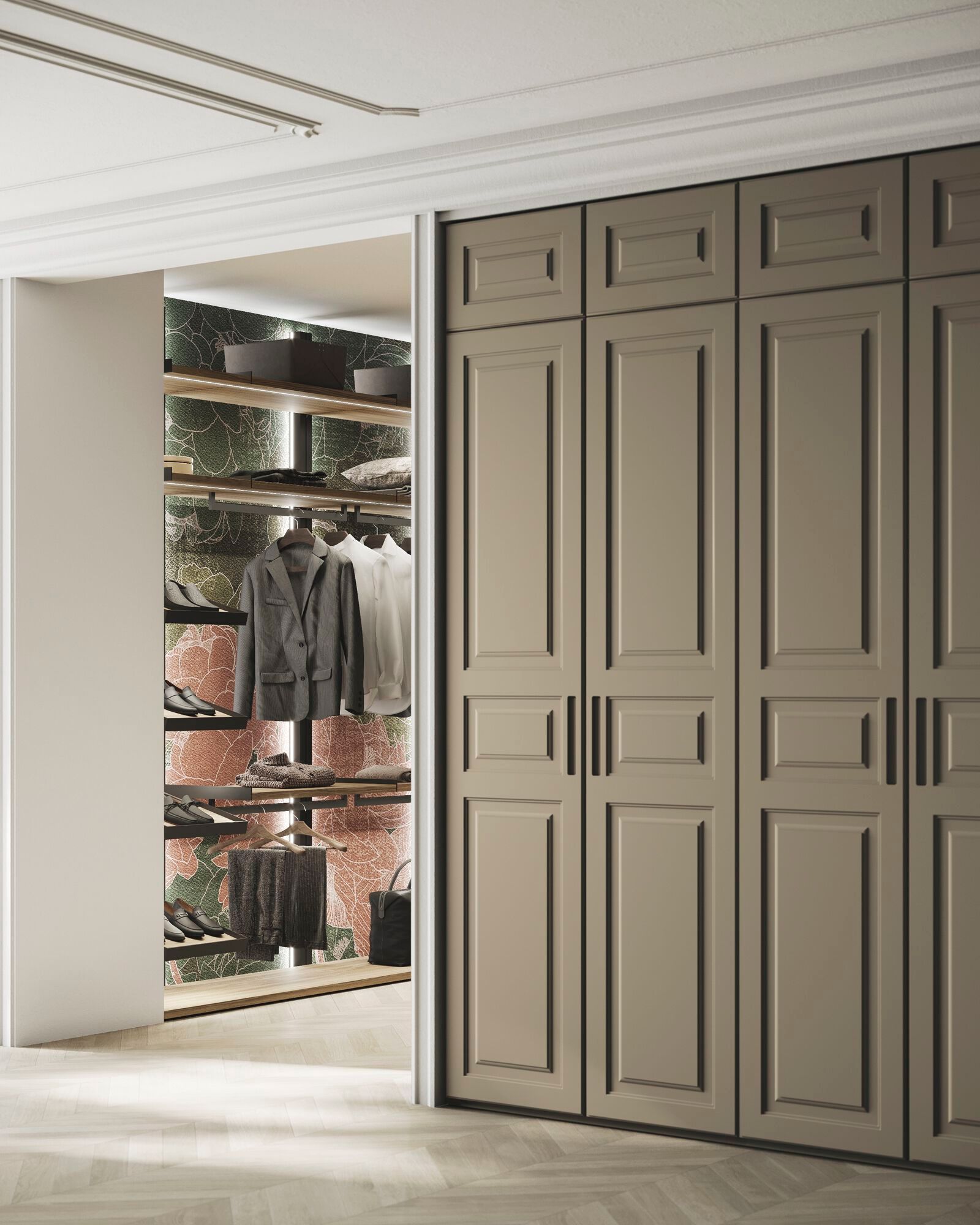 Изготовленный на заказ МДФ секционный шкаф Guzzini & Fontana MADELEINE ARCH-00106287 - Вид №2