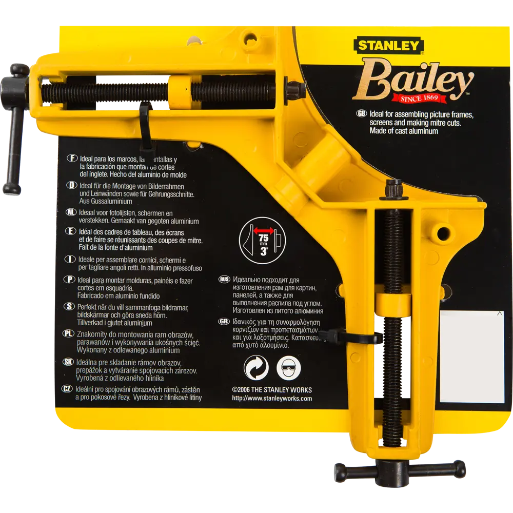 Струбцина угловая Bailey Ligth Duty для небольших нагрузок, 75 мм 15222851 STLM-2191683 Stanley  - Вид №3