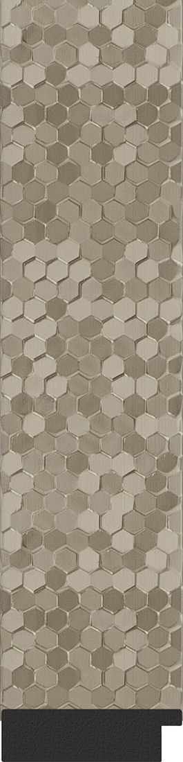 BY 3084 Зеркало в багетной раме - соты титан 70 mm EVOFORM Definite - Вид №3