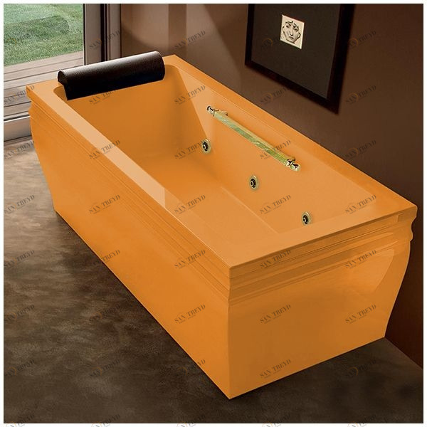 Ванна с гидромассажем оранжевая с золотом Gruppo Treesse Blanque 1880 V1687-SX-OZ STDV1687SXOZ