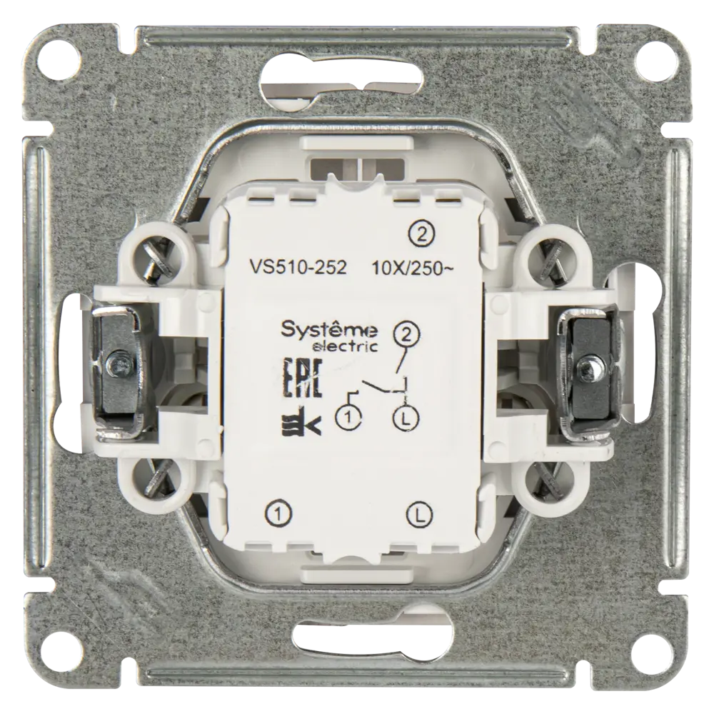 Systeme Electric W59 - двухклавишный выключатель для скрытого монтажа 82797976 STLM-0036020 - Вид №4