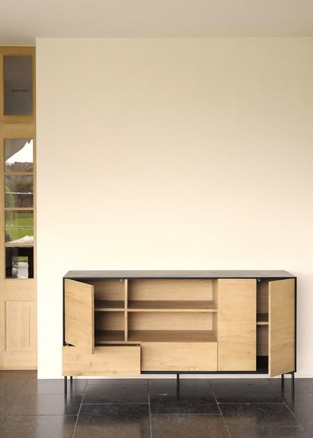 Ethnicraft Комод из дуба с распашными дверцами с ящиками Oak blackbird 051472 - Вид №4