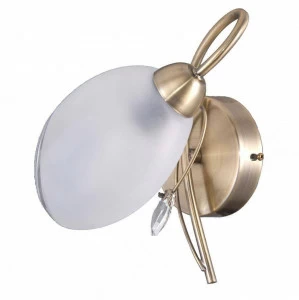 Бра со стеклянным плафоном белое "Моника" 372023901 MW-LIGHT МОНИКА 00-3930262 Белый;золото