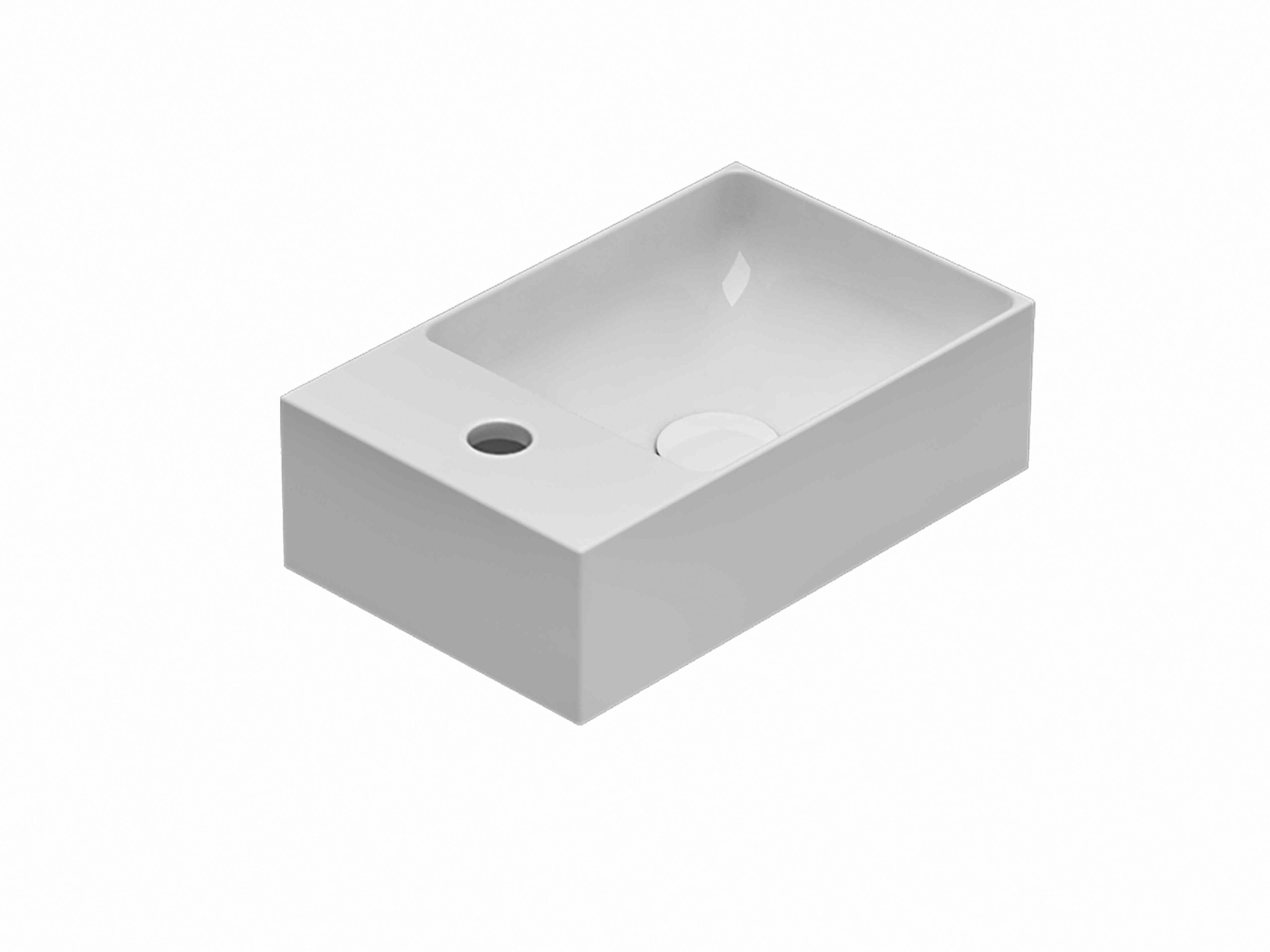 Керамическая одиночная прямоугольная раковина Ceramica Globo плиты ARCH-00101897