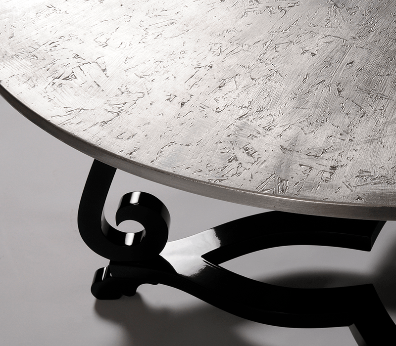 0-266 Серебряный стол на пьедестале Flourish  Boca Do Lobo  - Вид №1