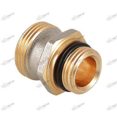 VTr.580.NEI.040E Ниппель для коллекторного блока, под расходомер Valtec 1/2 х 3/4", "евроконус" 