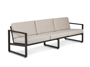 3-местный алюминиевый мягкий садовый диван