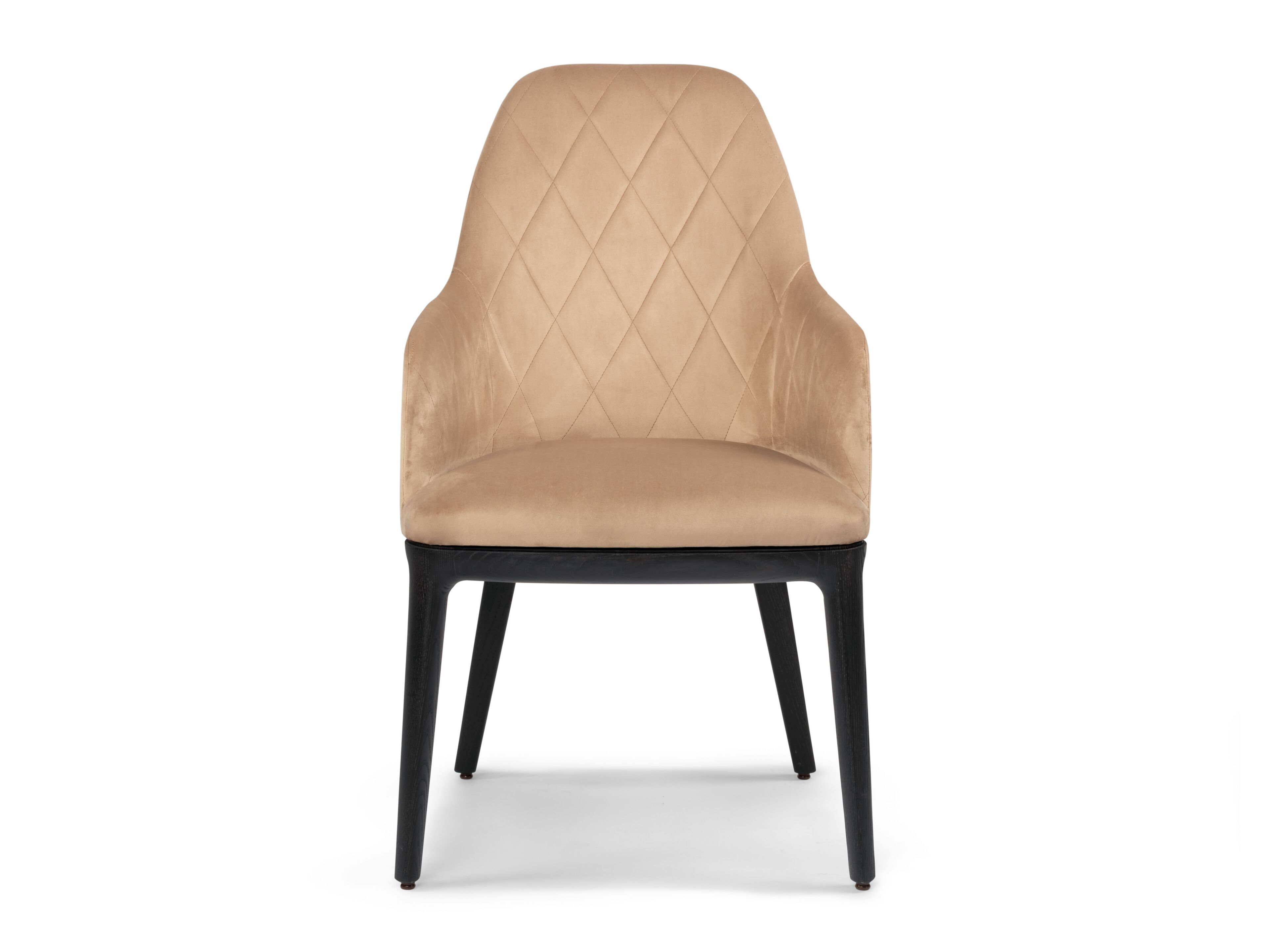 Высокий мягкий деревянный стул с подлокотниками Riccardo Rivoli Niù ARCH-00096933