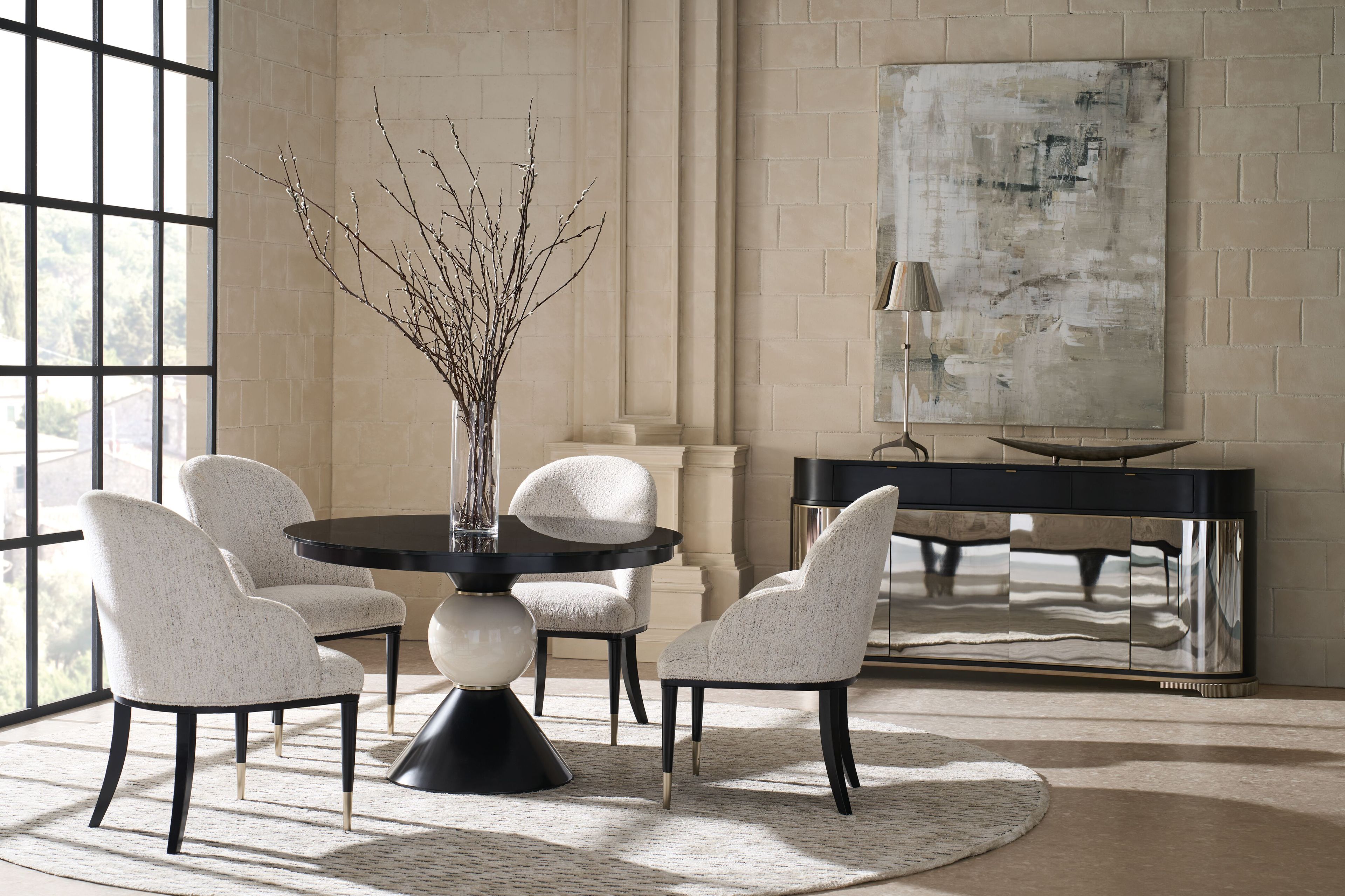 Круглый стеклянный обеденный стол Caracole CHALICE ARCH-00043878 - Вид №1