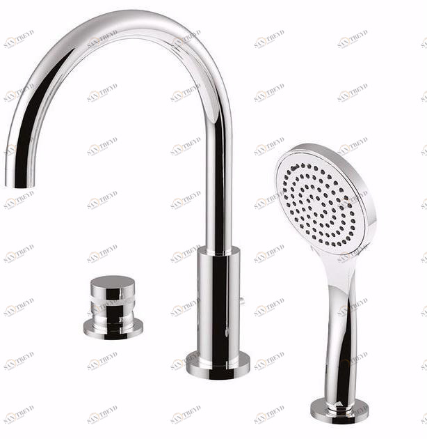 Rubinetteria Giulini Комплект для ванны на 3 отверстия с переключателем Myring Fmr0065bd