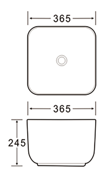 Раковина чаша SL-1111MB SANTILINE  - Вид №1