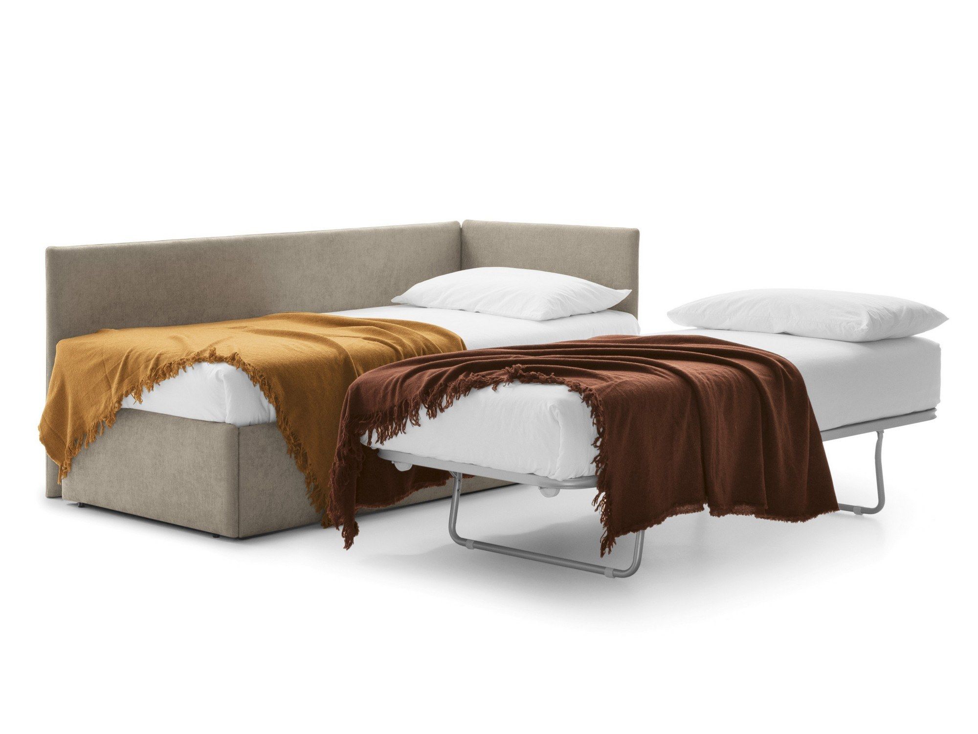 Односпальная кровать с мягким изголовьем Bolzan Line ARCH-00044650 - Вид №8