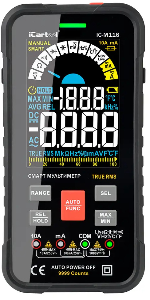 91038088 Мультиметр Icartool IC-M116 STLM-0841334