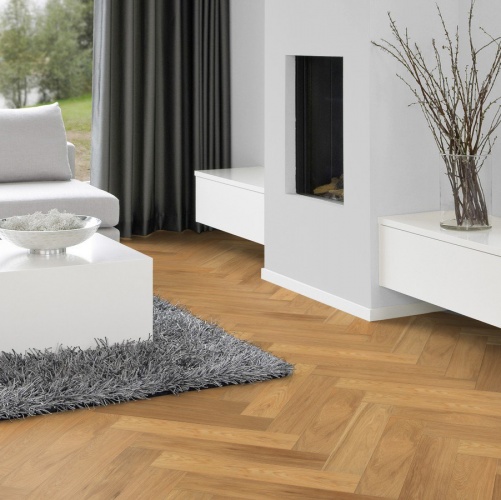Паркет Ёлка Solidfloor New classic Винзор 1126204 Дуб Натур (Гладкая) 610х122 мм 1500200200 - Вид №5