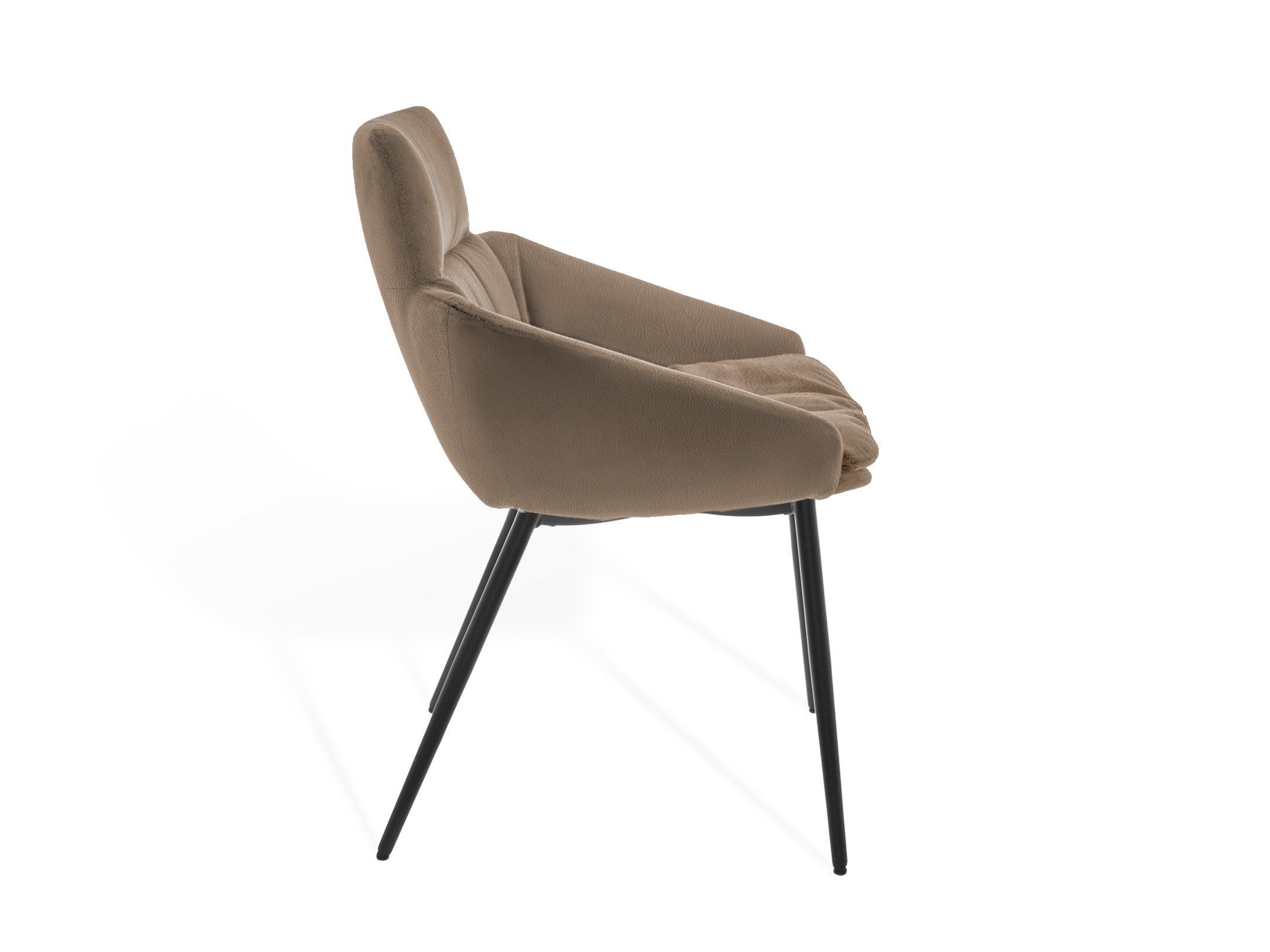 Мягкий стул с низкими подлокотниками и основанием с 4 ножками KFF Faye ARCH-00127793 - Вид №3