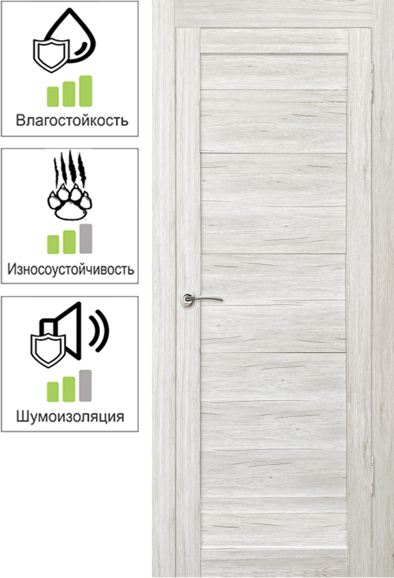 83118868 Дверь межкомнатная Тиволи глухая ПВХ ламинация цвет рустик серый 80х200 см (с замком и петлями) STLM-0039144 МАРИО РИОЛИ