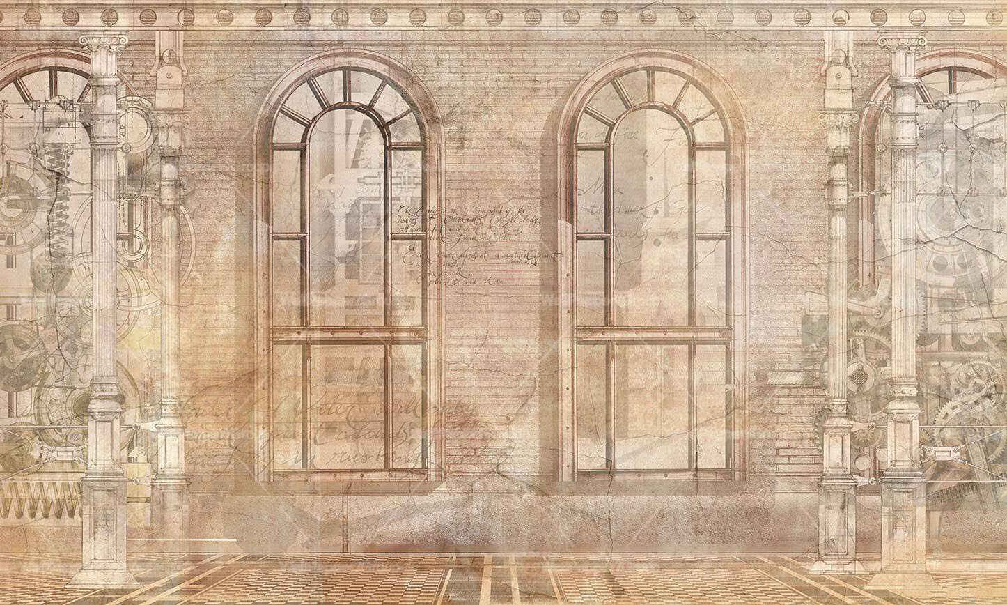 Обои moderna industrial, ПВХ бесплатно, ЭКО, моющиеся WallPepper THROUGH THE WINDOWS ARCH-00067595 - Вид №1