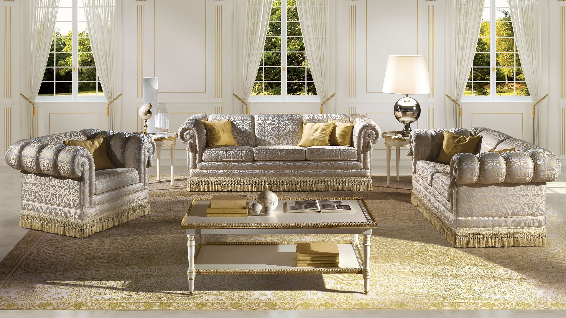 Бархатный диван ANGELO CAPPELLINI Эксклюзивная итальянская мебель ARCH-00148143 - Вид №2