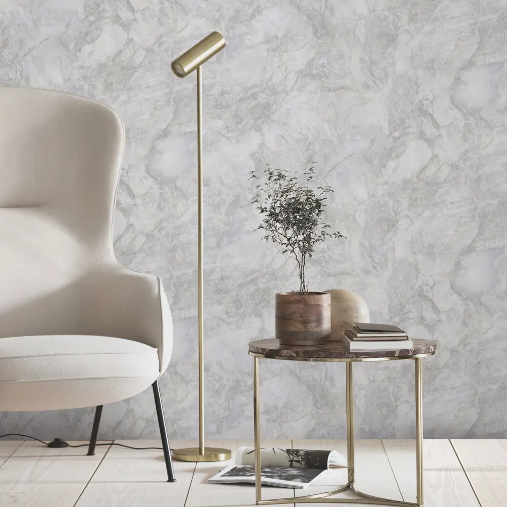 Обои флизелиновые Erismann Murena серые 1.06 м 60472-07 89337528 STLM-2175374 - Вид №2