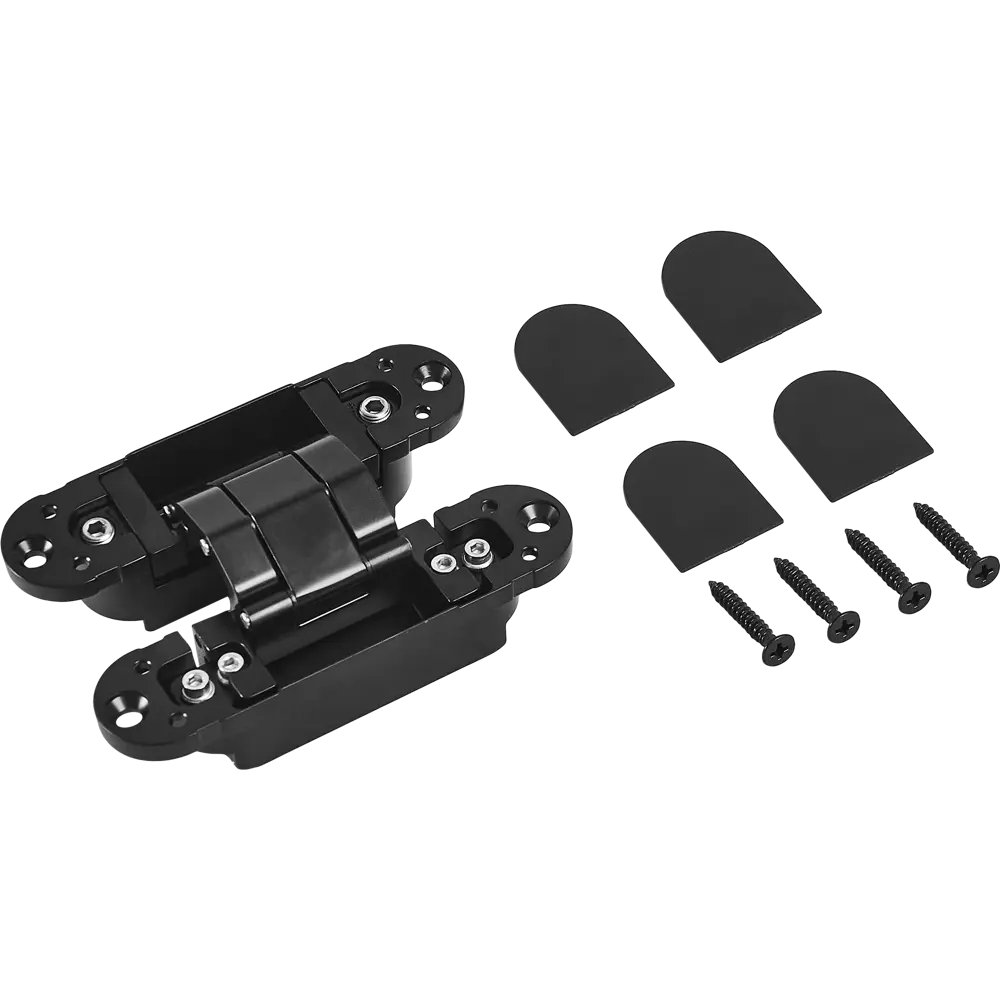 88906676 Петля дверная скрытая 120x30x30 мм ЦАМ цвет черный STLM-0898182 Santreyd  - Вид №2