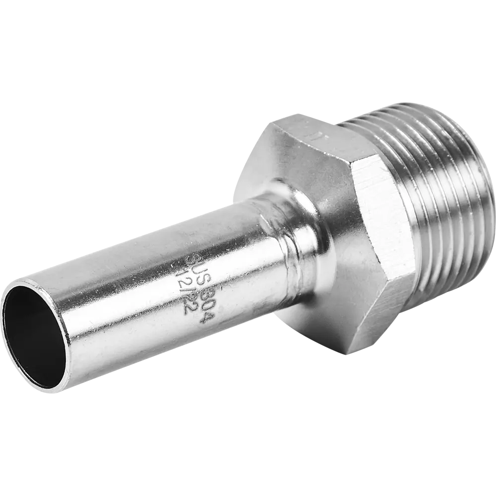 Муфта переходная Rommer 3/4"x15 мм НПр-НР нержавеющая сталь 88011235 STLM-2040255  - Вид №3