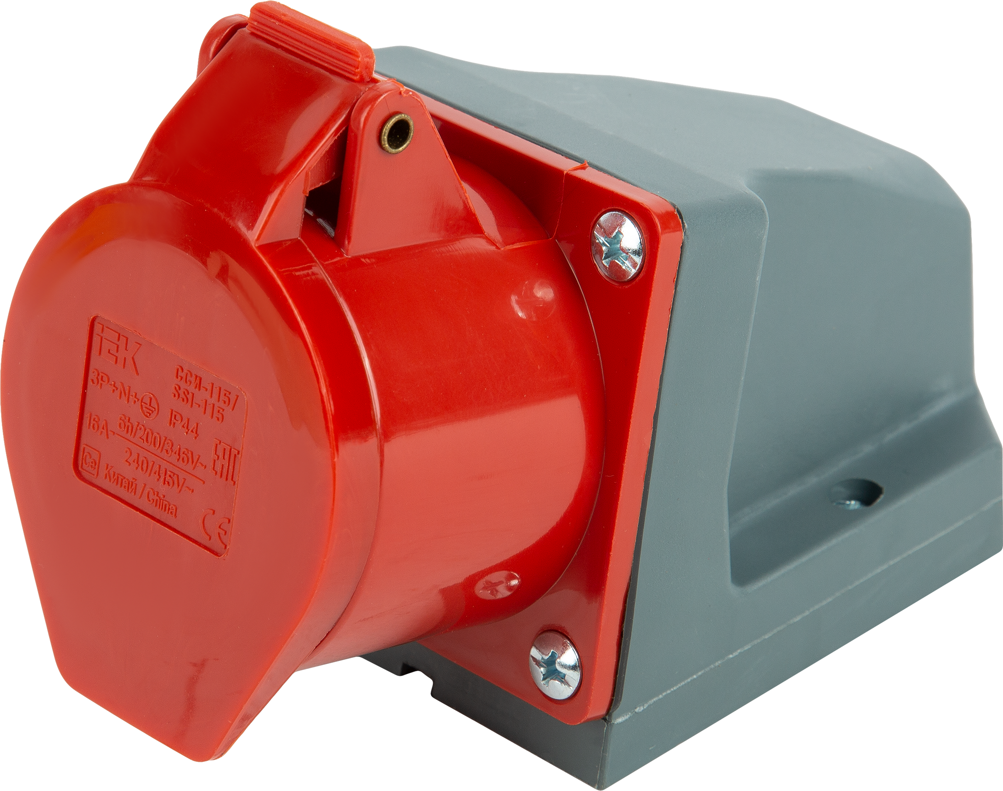 11869588 Розетка силовая ноль заземление 16 А 380 В STLM-0001553 IEK