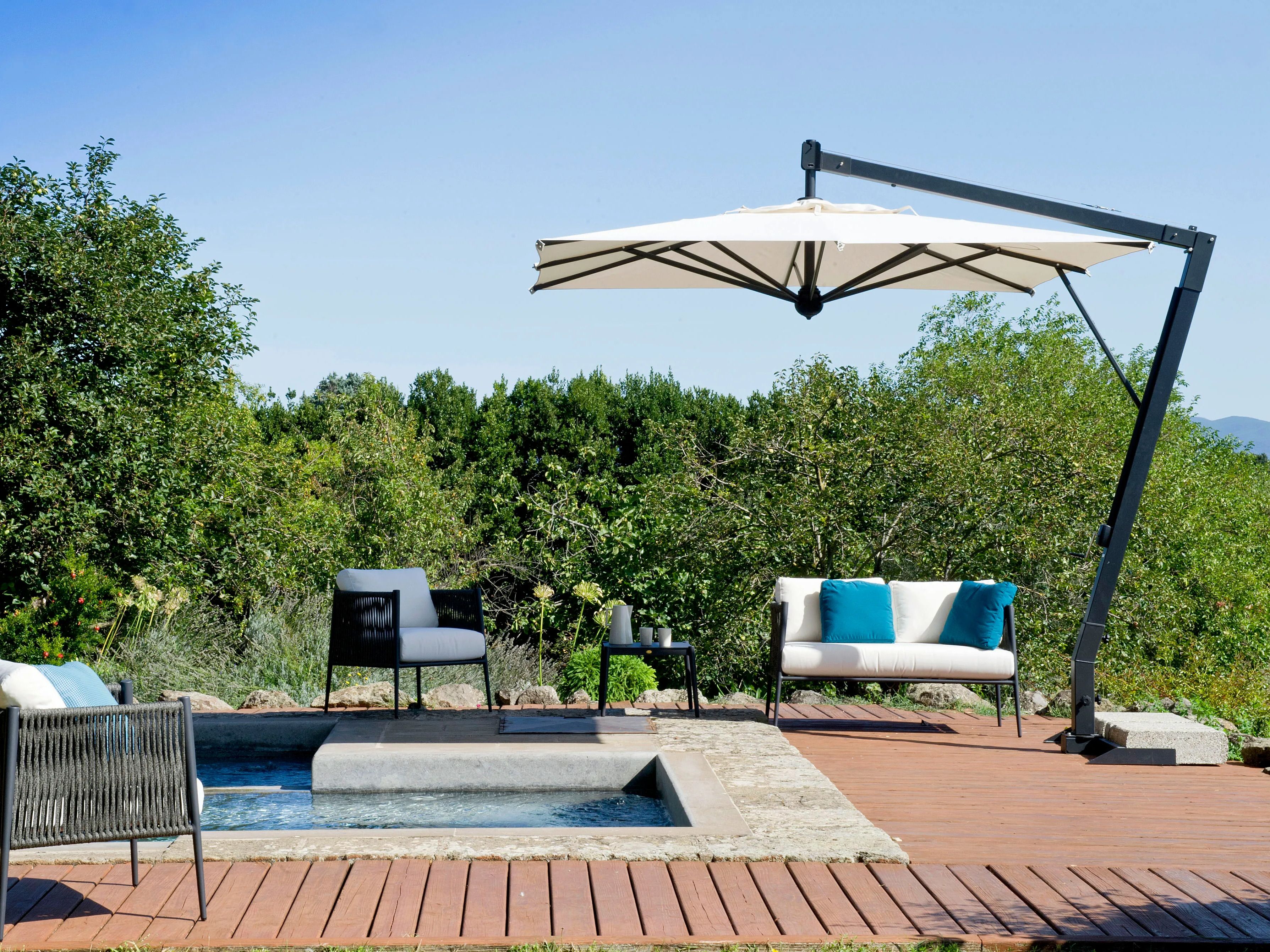 Алюминиевый квадратный зонтик и акриловая ткань Unopiù Саленто ARCH-00129266